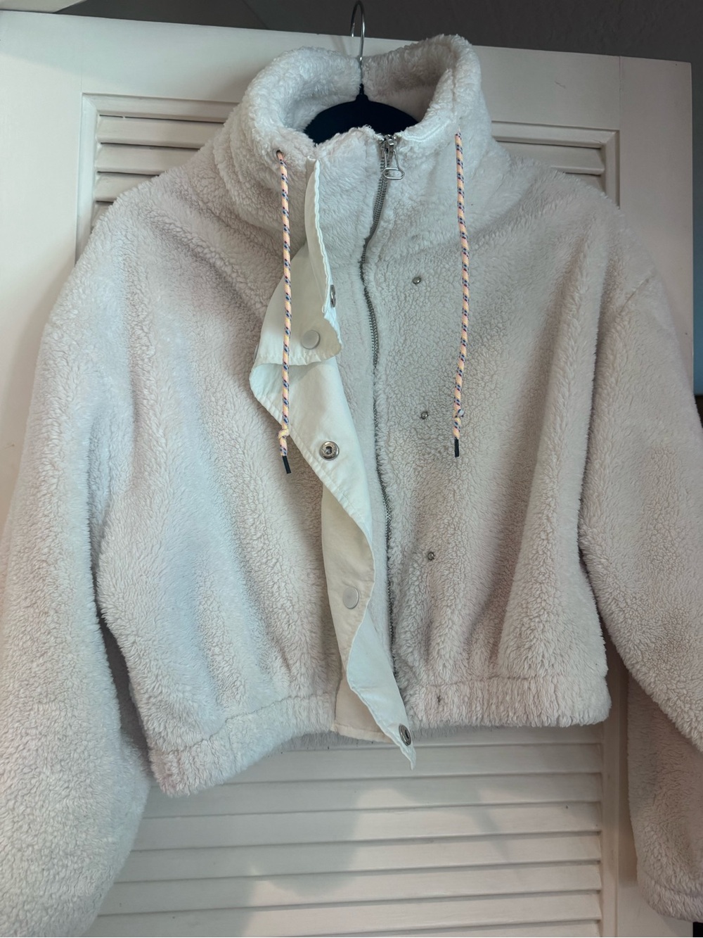 Urban Outfitters Cream Sherpa Jacket